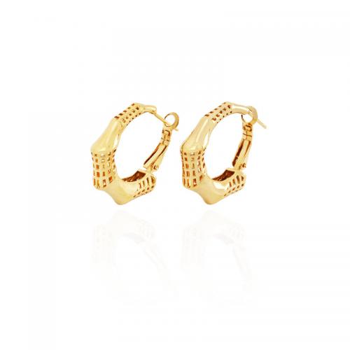 Messing Spring hoop oorbellen, gold plated, mode sieraden & voor vrouw & hol, nikkel, lood en cadmium vrij, 25x30mm, Verkocht door pair
