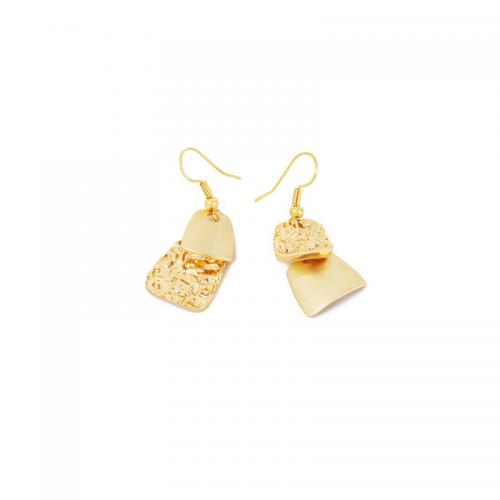 Messing oorhangers, gold plated, mode sieraden & voor vrouw, nikkel, lood en cadmium vrij, 15x40mm, Verkocht door pair