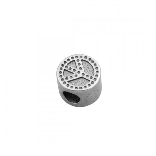 Edelstahl-Perlen mit großem Loch, 304 Edelstahl, poliert, DIY, 11x11mm, Bohrung:ca. 9mm, verkauft von PC