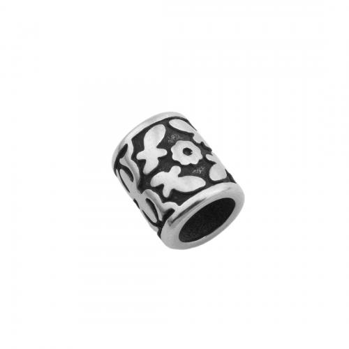 Edelstahl-Perlen mit großem Loch, 304 Edelstahl, poliert, DIY, 11.50x10mm, Bohrung:ca. 7mm, verkauft von PC