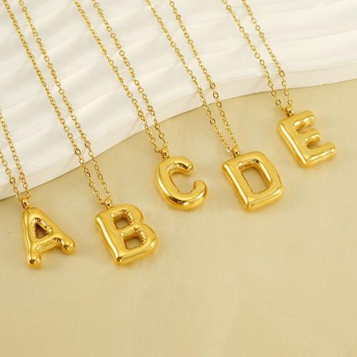 Stainless Steel Jewelry Necklace 304 Stainless Steel 18K gold plated fashion jewelry & for woman golden Length Approx 45 cm Sold By PC