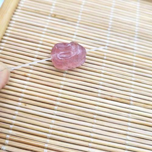 Natural Quartz Jewelry Beads Strawberry Quartz polished & DIY pink Sold By PC