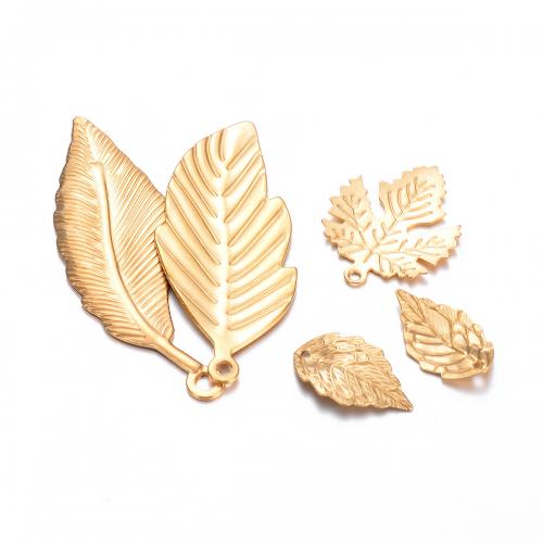 Stainless Steel Pendants 304 Stainless Steel gold color plated DIY Sold By Bag