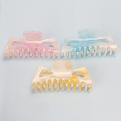 Hair Claw Clips, Acrylic, fashion jewelry, more colors for choice, 98x43mm, Sold By PC