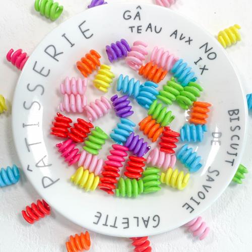 Akril nakit Beads, možete DIY, više boja za izbor, 12x15mm, Rupa:Približno 7.2mm, 10računala/Torba, Prodano By Torba