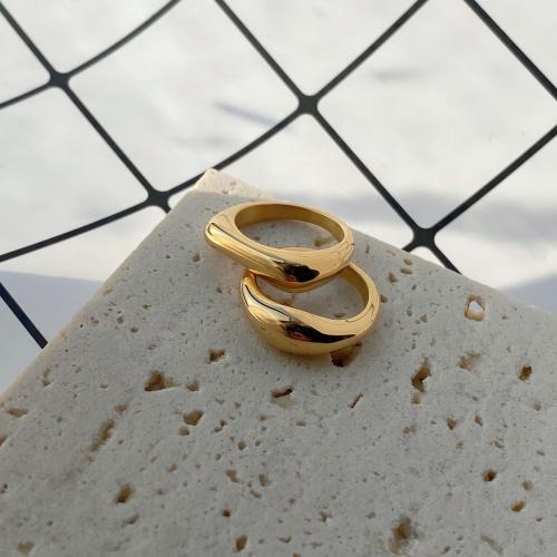 Titanium Čelik Finger Ring, modni nakit & različite veličine za izbor & različitih stilova za izbor & za žene, zlato, nikal, olovo i kadmij besplatno, Prodano By PC