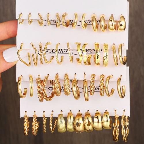 Zinc Alloy Drop Earrings gold color plated fashion jewelry & for woman nickel lead & cadmium free Sold By Set