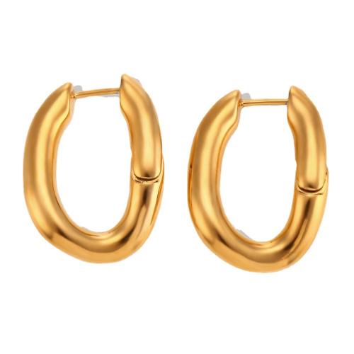 Rustfrit stål Lever Tilbage Earring, 304 rustfrit stål, 18K forgyldt, mode smykker & for kvinde, nikkel, bly & cadmium fri, Solgt af par