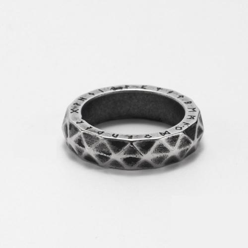 Titanium Čelik Finger Ring, modni nakit & različite veličine za izbor & za čovjeka, izvorna boja, nikal, olovo i kadmij besplatno, wide:5.5mm, Prodano By PC
