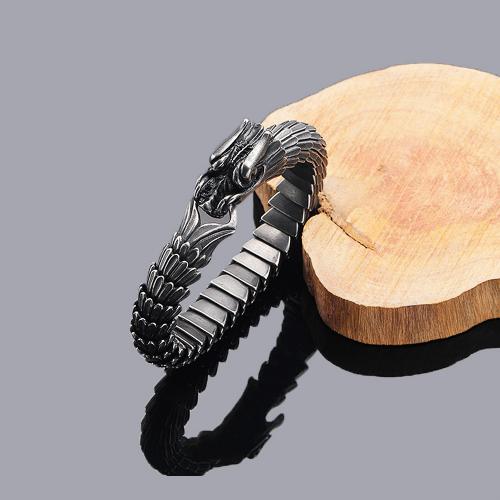 Titan Edelstahl Armband, Titanstahl, plattiert, Modeschmuck & für den Menschen, frei von Nickel, Blei & Kadmium, Länge:ca. 23 cm, verkauft von PC