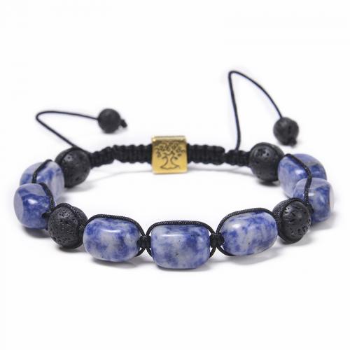 Gemstone Bracelets Natural Stone fashion jewelry & Unisex nickel lead & cadmium free Length Approx 19-30 cm Sold By PC