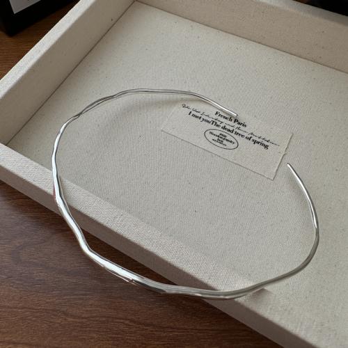 Collar halskæde, 925 Sterling Sølv, mode smykker & for kvinde, nikkel, bly & cadmium fri, Indvendig diameter:Ca. 94.8mm, Solgt af PC