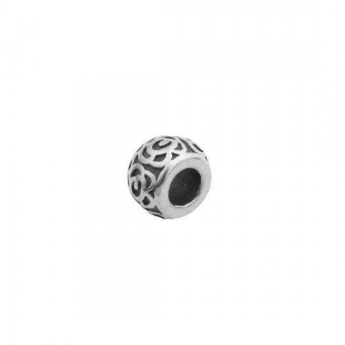 Edelstahl-Perlen mit großem Loch, 304 Edelstahl, poliert, DIY, 7x11mm, Bohrung:ca. 5.5mm, verkauft von PC