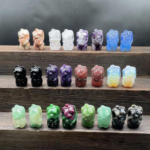 Fashion Decoration Gemstone Carved for home and office Random Color 40mm Sold By PC