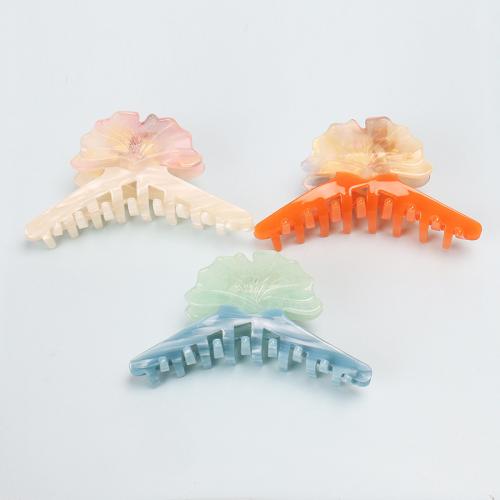 Hair Claw Clips, Acetate, fashion jewelry, more colors for choice, 102x45mm, Sold By PC