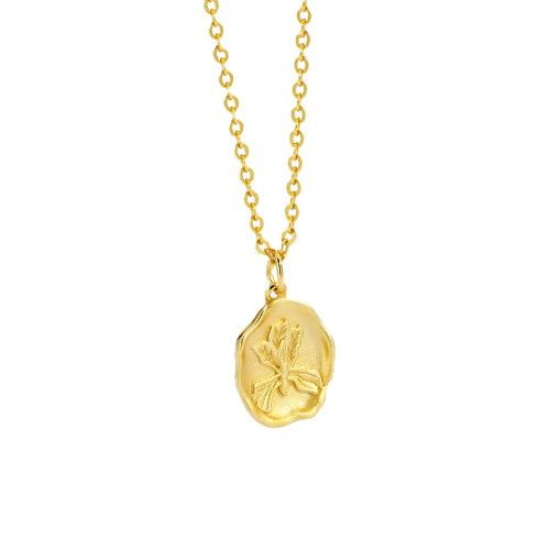 Collar de Latón, metal, con 5CM extender cadena, chapado, para mujer, dorado, longitud:aproximado 45 cm, Vendido por UD