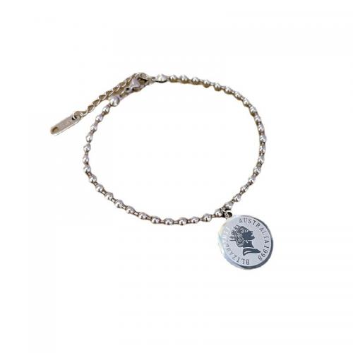 Acier titane bracelet, styles différents pour le choix & pour femme, Longueur:Environ 6 pouce, Vendu par PC