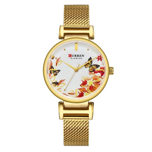 Damen Armbanduhr, Glas, mit 201 Edelstahl, Lebenswasserbeständig & Modeschmuck & japanische Uhr-Bewegung & für Frau, keine, Länge:ca. 22 cm, verkauft von PC