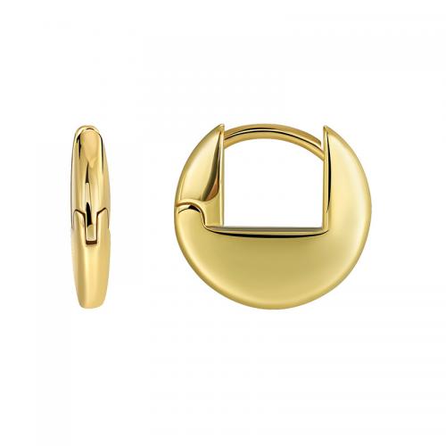 Laiton Leverback boucle d'oreille, Plaqué d'or, bijoux de mode & pour femme, protéger l'environnement, sans nickel, plomb et cadmium, 16x15mm, Vendu par paire