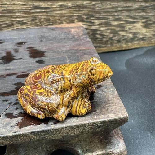 Fashion Decoration, Natural Stone, Frog, Carved, for home and office & cute & different materials for choice, more colors for choice, 40mm, Sold By PC