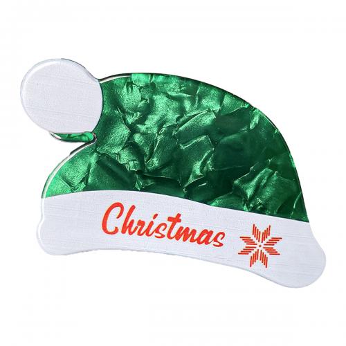 Hair Claw Clips, Acrylic, handmade, Christmas Design & for woman, more colors for choice, 90x50mm, Sold By PC