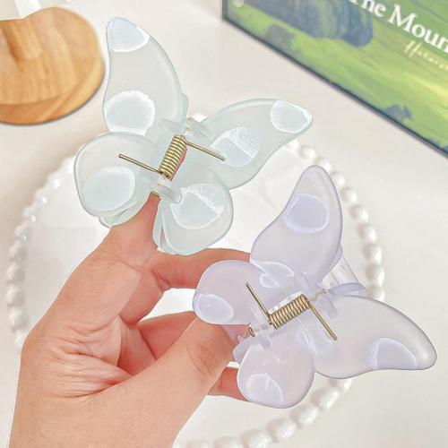 Hair Claw Clips Plastic Butterfly handmade for woman Sold By PC