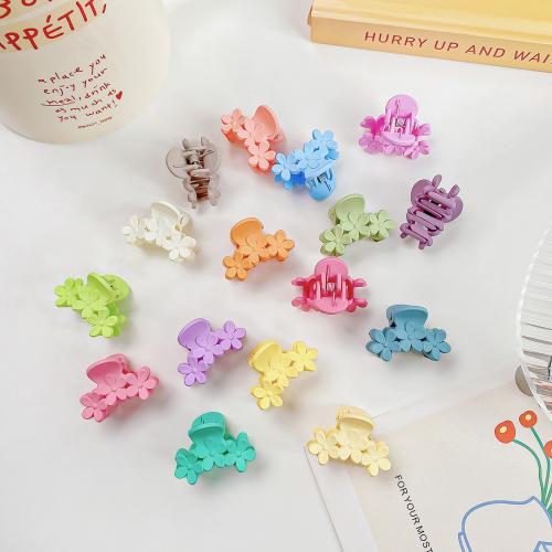 Hair Claw Clips Plastic handmade for woman mixed colors Approx Sold By Bag