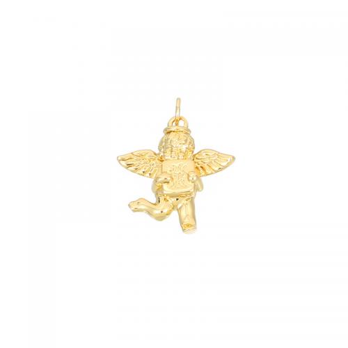 Cubic Zirconia Micro Pave Brass Pendant plated DIY & micro pave cubic zirconia gold Sold By PC