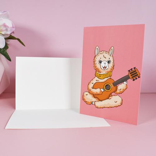 Greeting Card, Paper, with Offset Paper, Collapsible & different styles for choice, 220x160x20mm, 24PCs/Set, Sold By Set