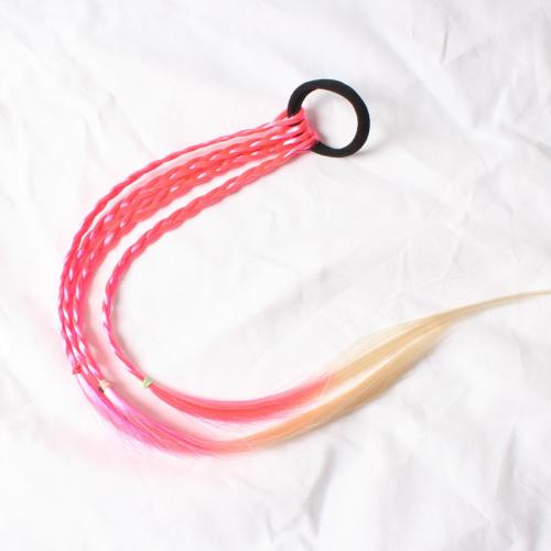 Ponytail Holder, Nylon, Girl & fashion jewelry, more colors for choice, The hairpin is 4.5 cm in diameter, Length:Approx 40 cm, Sold By PC