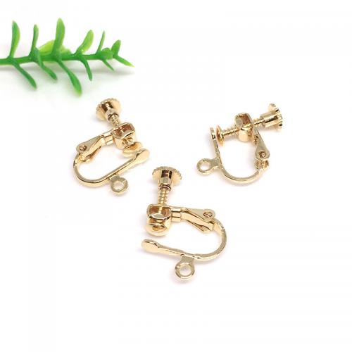Brass Clip On Earring Finding DIY nickel lead & cadmium free Sold By Bag