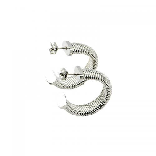 Roestvrij staal Stud Earrings, 304 roestvrij staal, mode sieraden & voor vrouw, oorspronkelijke kleur, Verkocht door pair