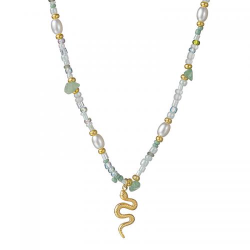 Nehrđajući čelik Chain Necklace džemper, 304 nehrđajućeg čelika, s 5cm Produžetak lanac, Zmija, modni nakit & za žene, Dužina Približno 39 cm, Prodano By PC