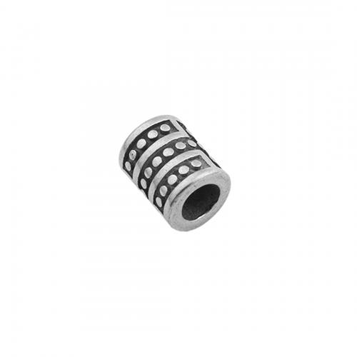 Kuglice veliku rupu od nehrđajućeg čelika, 304 nehrđajućeg čelika, uglađen, možete DIY, 9x7.50mm, Rupa:Približno 4.5mm, Prodano By PC