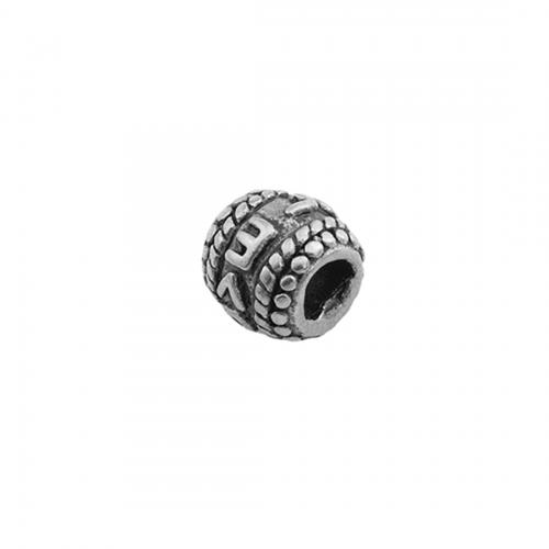 Edelstahl-Perlen mit großem Loch, 304 Edelstahl, poliert, DIY, 8x8.50mm, Bohrung:ca. 4mm, verkauft von PC