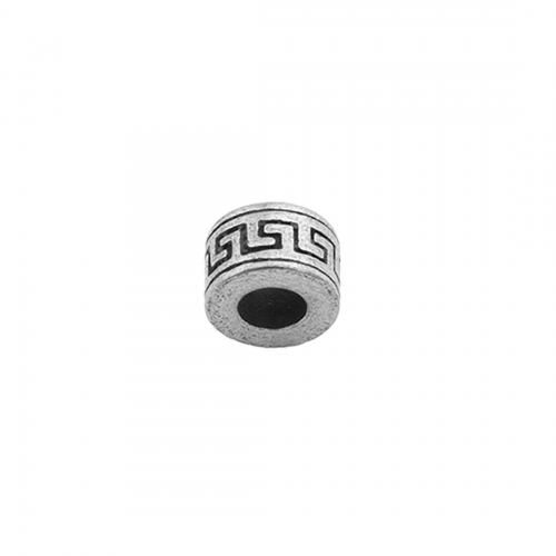 Edelstahl-Perlen mit großem Loch, 304 Edelstahl, poliert, DIY, 5x8mm, Bohrung:ca. 4mm, verkauft von PC
