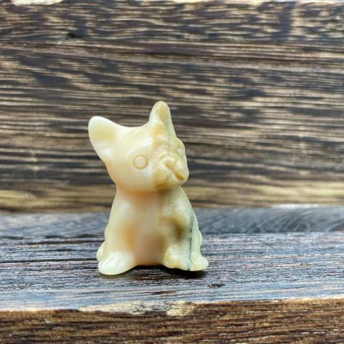 Fashion Decoration, Natural Stone, Dog, Carved, for home and office & cute & different materials for choice, more colors for choice, 30mm, Sold By PC