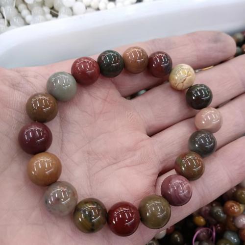 Agate Jewelry Bracelet, Alexa Agate, Round, fashion jewelry & Unisex & different size for choice, mixed colors, Length:Approx 18 cm, Sold By PC