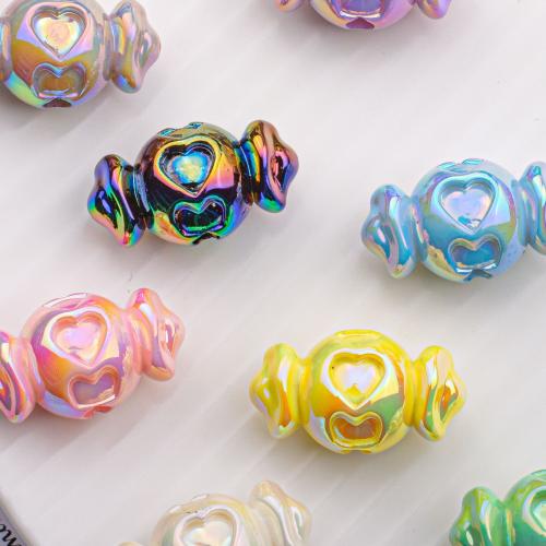 Perles acrylique de couleur unie, bonbon, DIY, plus de couleurs à choisir, 29.10x16.20mm, Vendu par PC