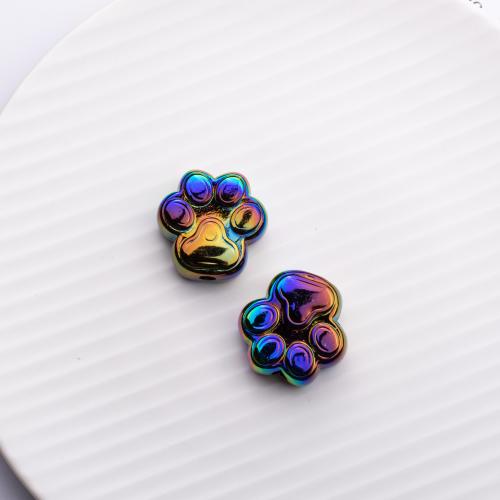 Plated Acrylic Beads Claw DIY Sold By PC