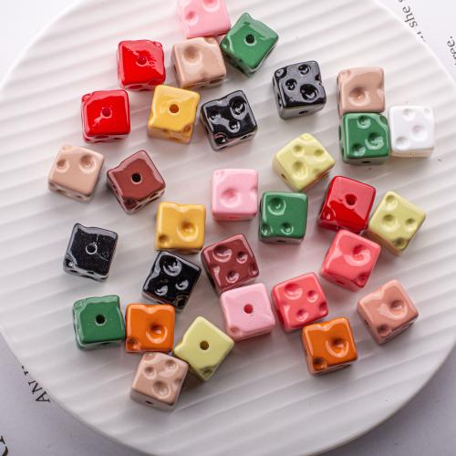 Acrylic Jewelry Beads Square DIY Approx 2.5mm Sold By Bag