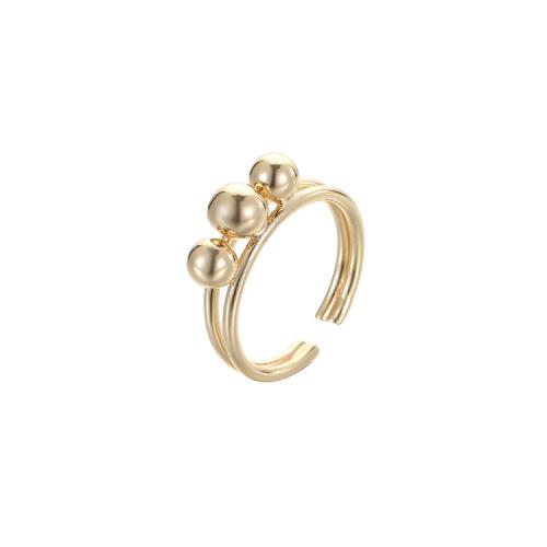 Brass δάχτυλο του δακτυλίου, Ορείχαλκος, επιχρυσωμένο, διαφορετικά στυλ για την επιλογή & για τη γυναίκα, χρυσός, Sold Με PC