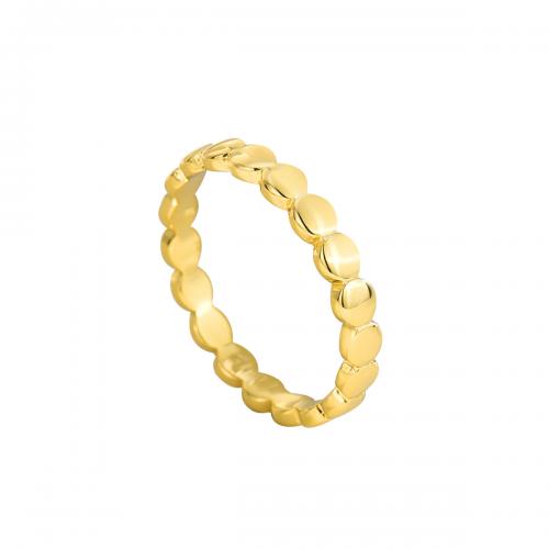 Brass δάχτυλο του δακτυλίου, Ορείχαλκος, επιχρυσωμένο, διαφορετικό μέγεθος για την επιλογή & για τη γυναίκα, χρυσαφένιος, Sold Με PC