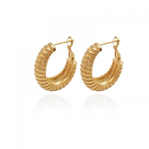 Brass Leverback Earring, plated, for woman, gold, 30x25mm, Sold By Pair
