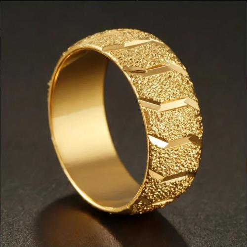 Кольца из латуни, Латунь, плакирован золотом, ювелирные изделия моды & Мужская & разный размер для выбора, не содержит никель, свинец, продается PC