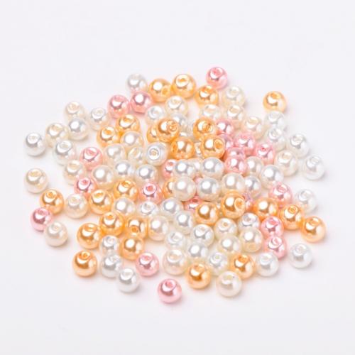 Glass Pearl Beads, DIY & different size for choice, mixed colors, Sold By Bag
