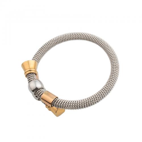 Bracelete de aço inoxidável, Aço inoxidável 304, joias de moda & unissex, Diametro interno:Aprox 54.5mm, vendido por PC