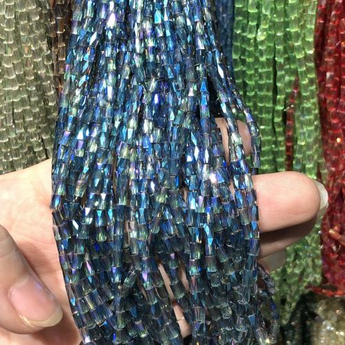 Kristall-Perlen, Kristall, DIY, mehrere Farben vorhanden, 2x4mm, ca. 100PCs/Strang, verkauft von Strang