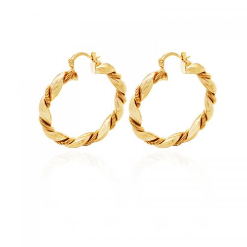 Brass Leverback Earring, plated, different size for choice & for woman, golden, Sold By Pair