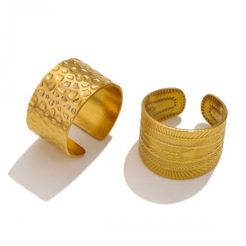 Rozsdamentes acél Finger Ring, 304 rozsdamentes acél, divat ékszerek & különböző stílusokat a választás & a nő, több színt a választás, nikkel, ólom és kadmium mentes, Által értékesített PC